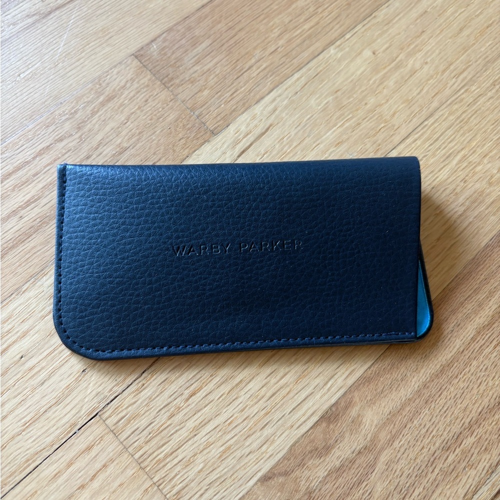 Warby Parker Dark Leather Glasses Case